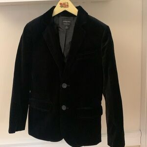 Crewcuts Thompson Jacket Black Velvet Size 8